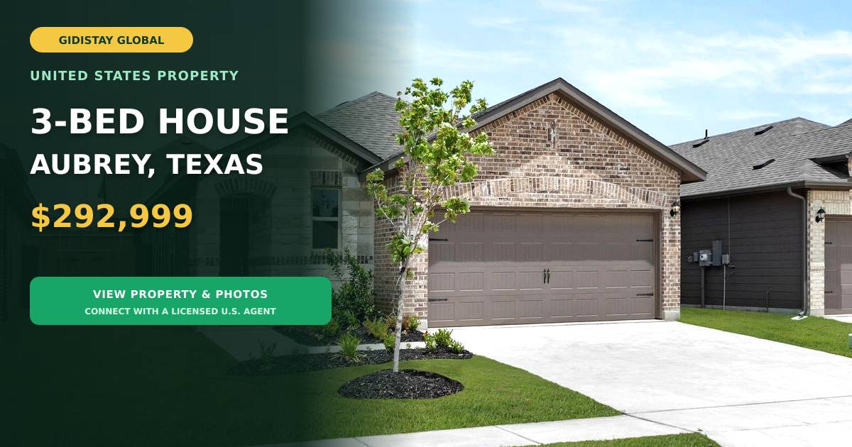 3 bedrooms, 2 bathrooms, and a 2-car garage Aubrey Texas