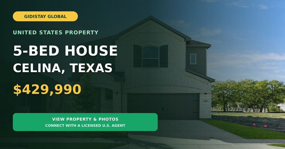 5 Beds 3 Baths Celina Texas 2.99% Fixed