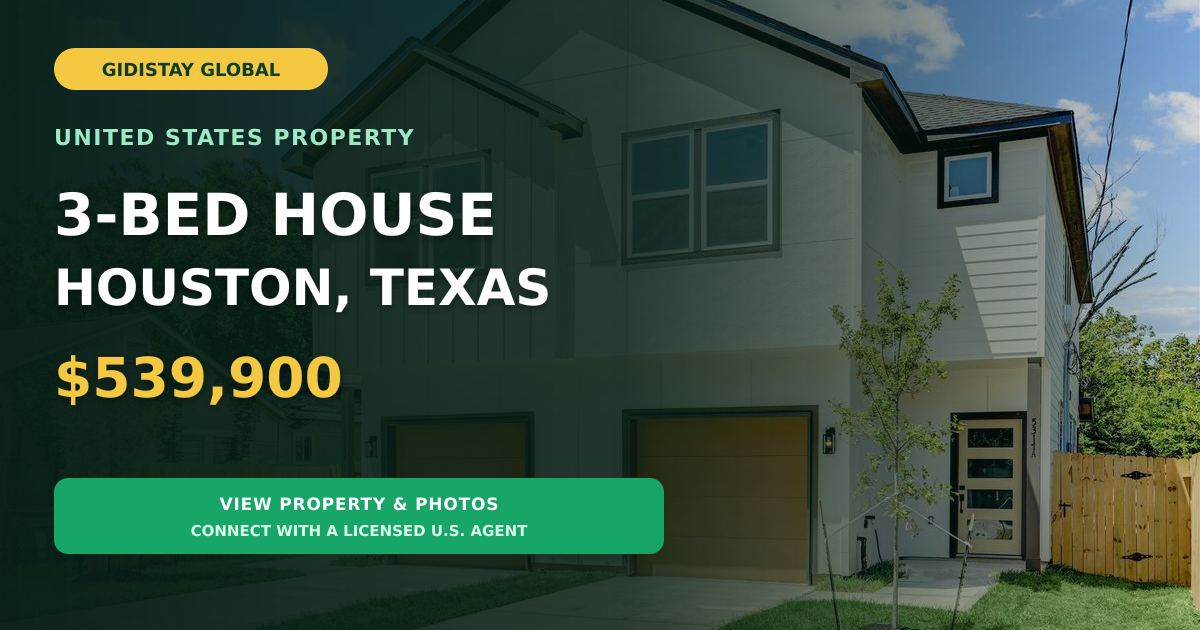 3 Beds 2.5 Baths Houston, Texas. Duplex $539,900
