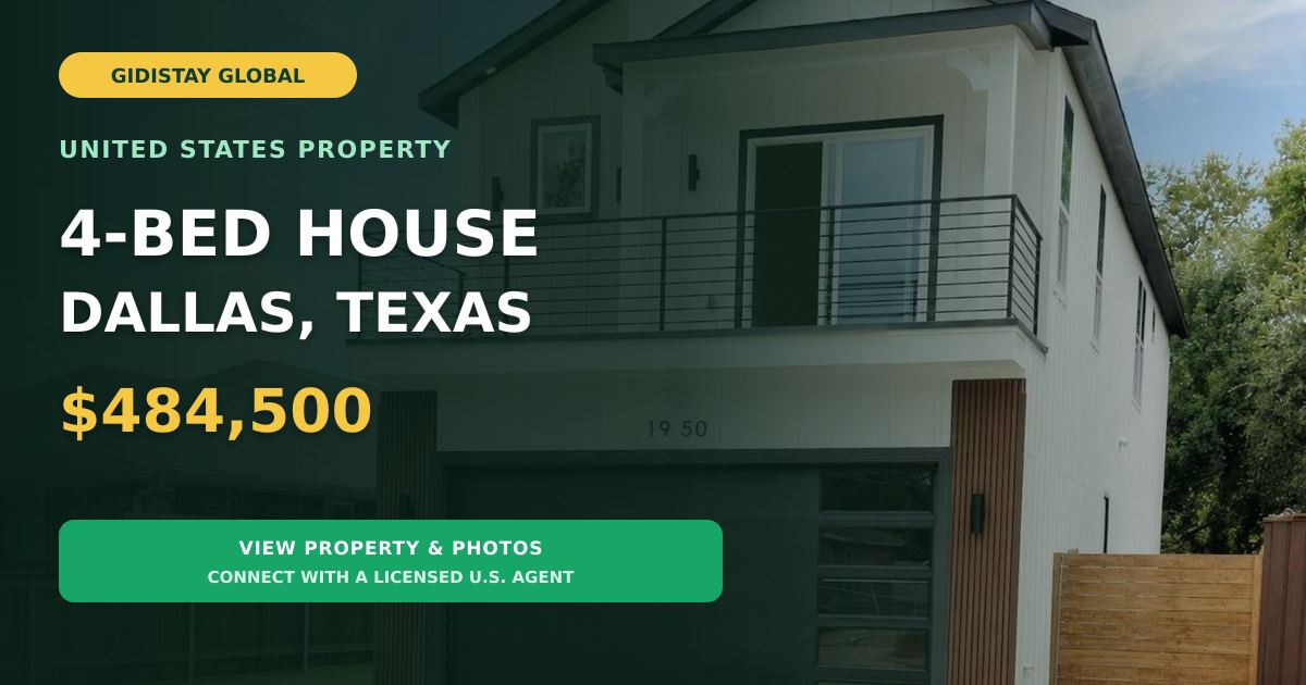4-Bedroom 3 Bath House For Sale in Dallas