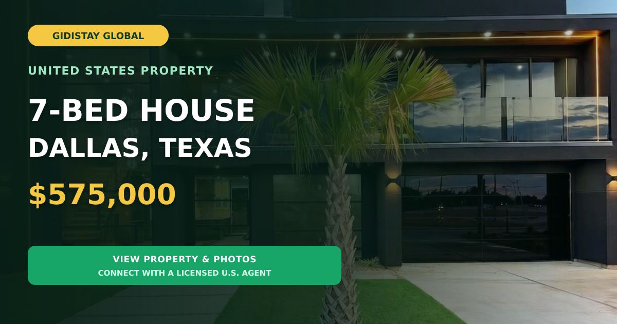 7-Bedroom 5 Baths Dallas Texas $575000 For Sale, United States