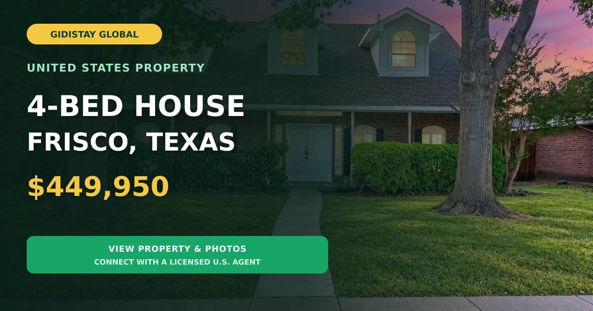🚨 FRISCO ISD BUYERS—NO MUD, NO PID! 4 Beds 4 Baths