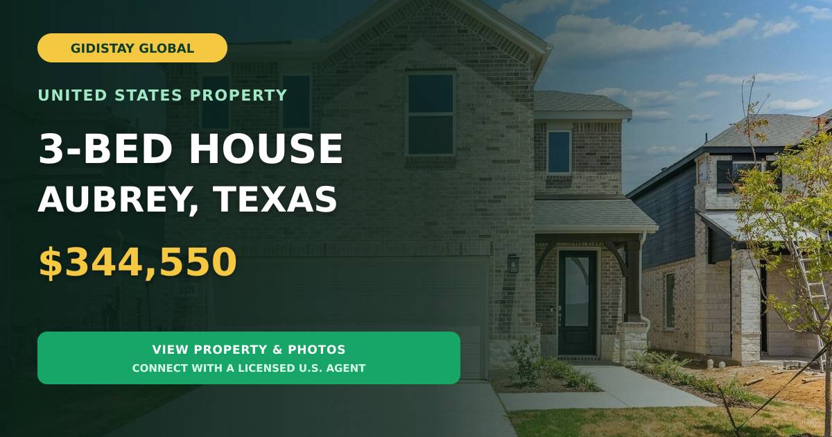 3 Beds 3 Baths AUBREY BUYERS—THIS HOME HAS NO PID!