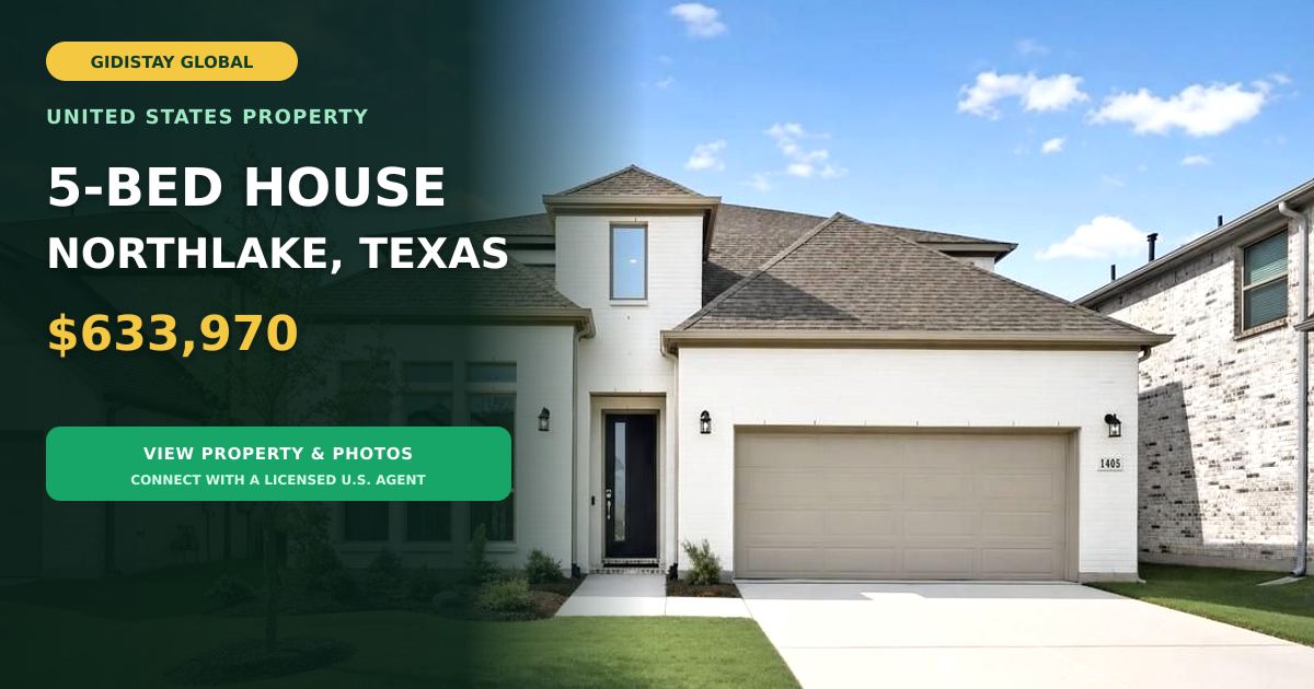 5 Beds 5 Baths WAIT—WHAT DOES $633,970 BUY YOU IN NORTHLAKE, TEXAS? 😱🏡