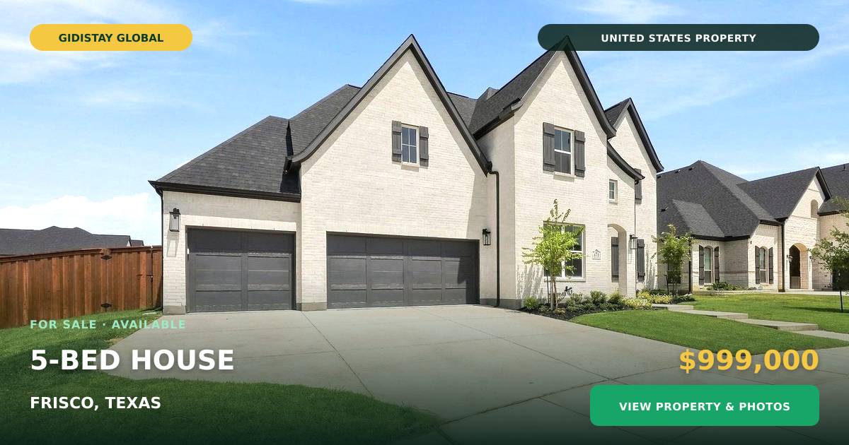 5 Beds 4 Baths You may think you’ve seen the best Frisco homes—until you peek inside this one. 👀