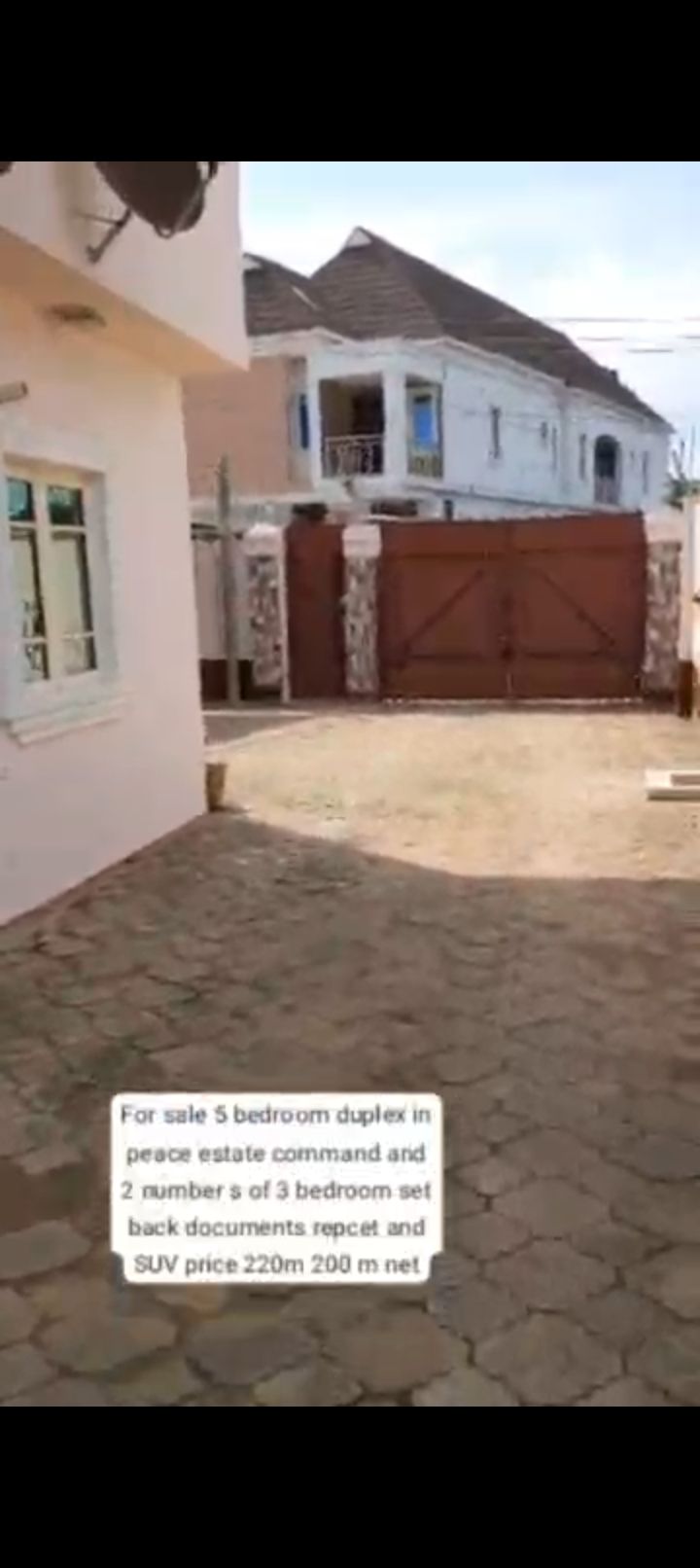5 Bedroom Duplex For Sale in Peace Estate, command, Lagos — ₦180,000,000 | GidiStay — 1 bed duplex in Peace Estate, command, Lagos (bedroom view)