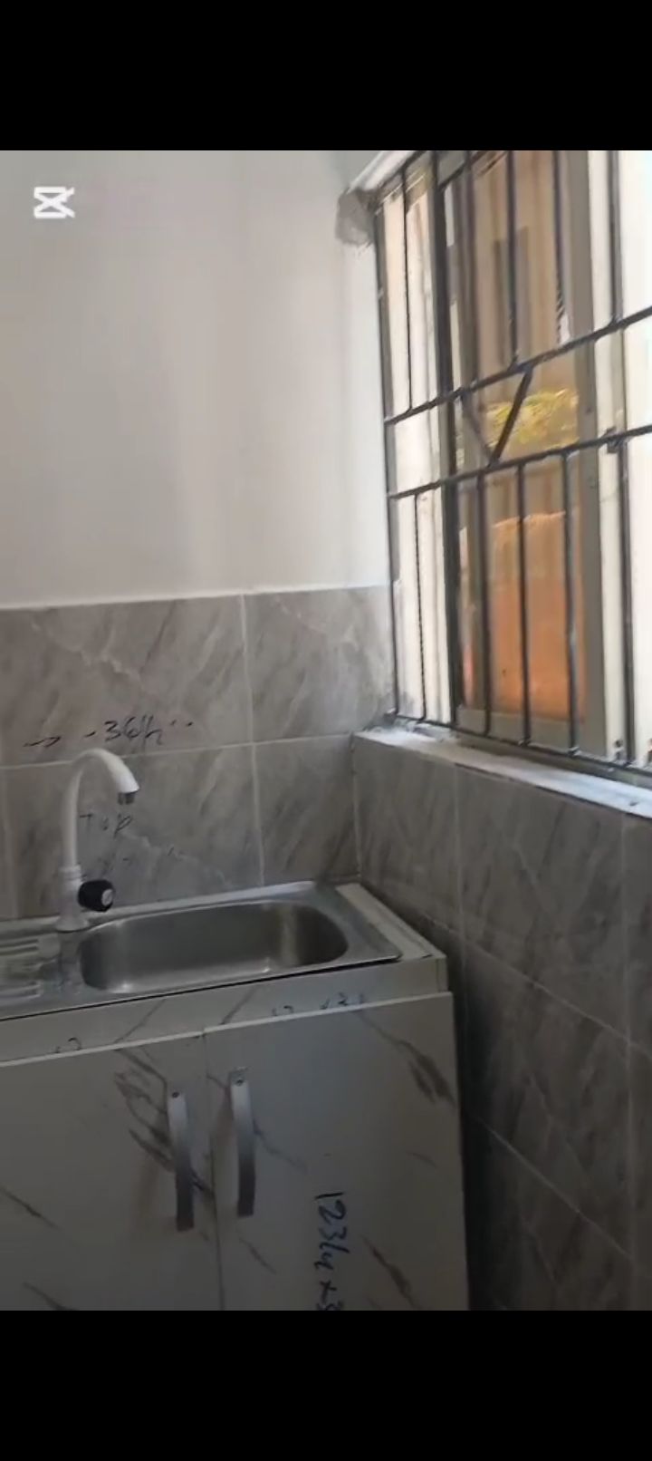 1-Bedroom Apartment For Rent in Ajah, Lagos — ₦3,500,000/year | GidiStay — 1 bed apartment in Ajah, Lagos (bedroom view)