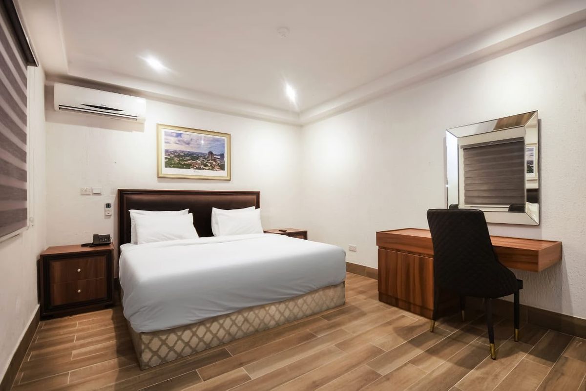 Single Room Hotel Shortlet in Lekki Phase 1, Lagos — ₦58,000/night | GidiStay — 1 bed hotel in Lekki Phase 1, Lagos (interior)
