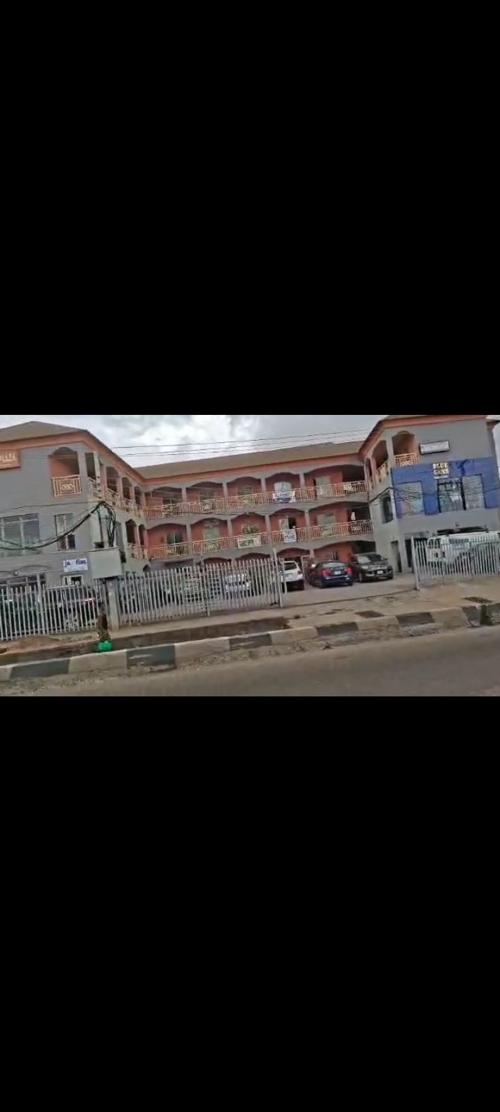FOR SALE A PLAZA OF 3 FLOORS ON 2 PLOTS OF LAND Features:- 45 shops at the main building, 4 shops at the corner piece (All en-suits) Each shop has a meter and a Dedicated transformer for the Plaza Location:- Egbeda Akowonjo Road, Egbeda, Lagos Price:- N800M Asking Title :- Governor's consent Direct Brief — ₦800,000,000 | GidiStay — 1 bed  in Egbeda, Lagos (main view)