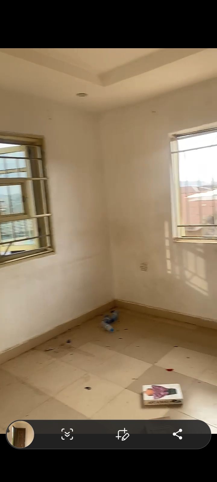 Standard room and parlour self contained at sanyo — ₦450,000/year | GidiStay — 1 bed house in Tipper garage akala express, Ibadan (bedroom view)