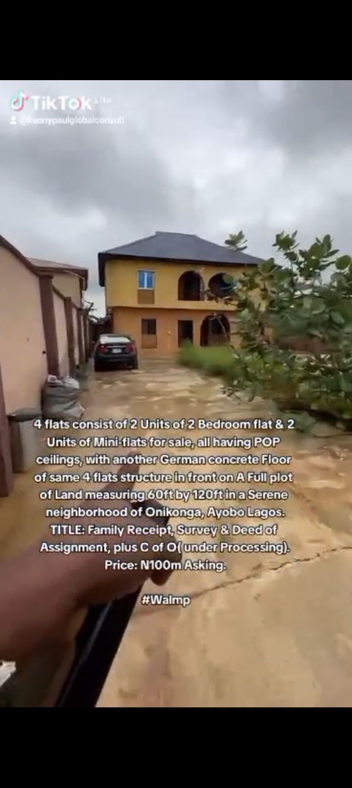 4-Unit Block of Flats for Sale in Ayobo, Lagos — ₦100,000,000 | GidiStay — 1 bed house in Ayobo, Lagos (main view)